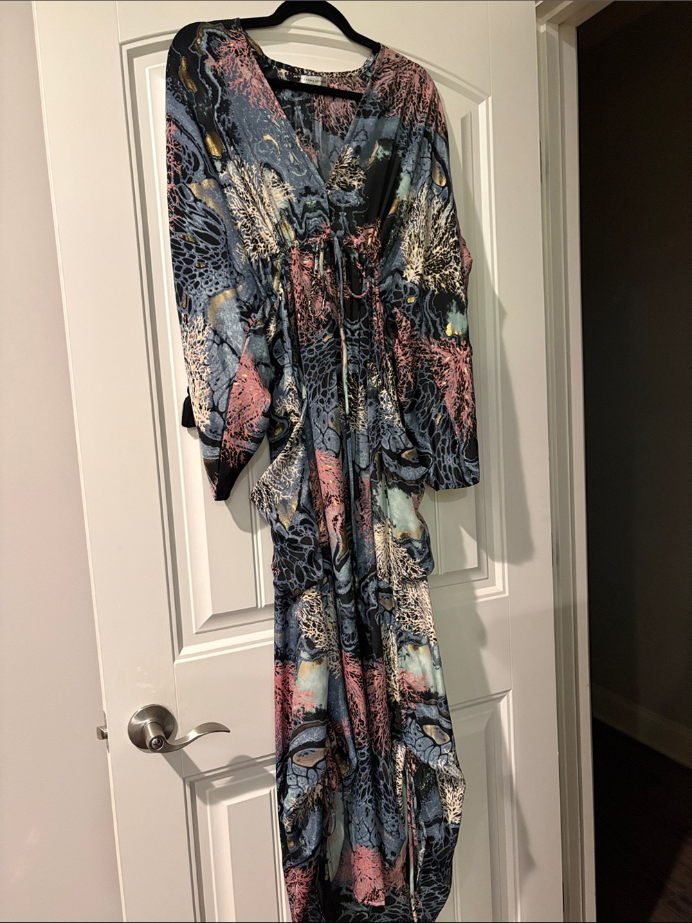 Karma Highway Women’s Multicolor Maxi Dress with Abstract Print